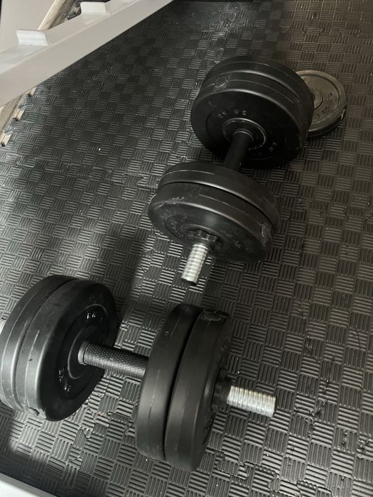 Продам спортивний комплект, лавка, гантелі