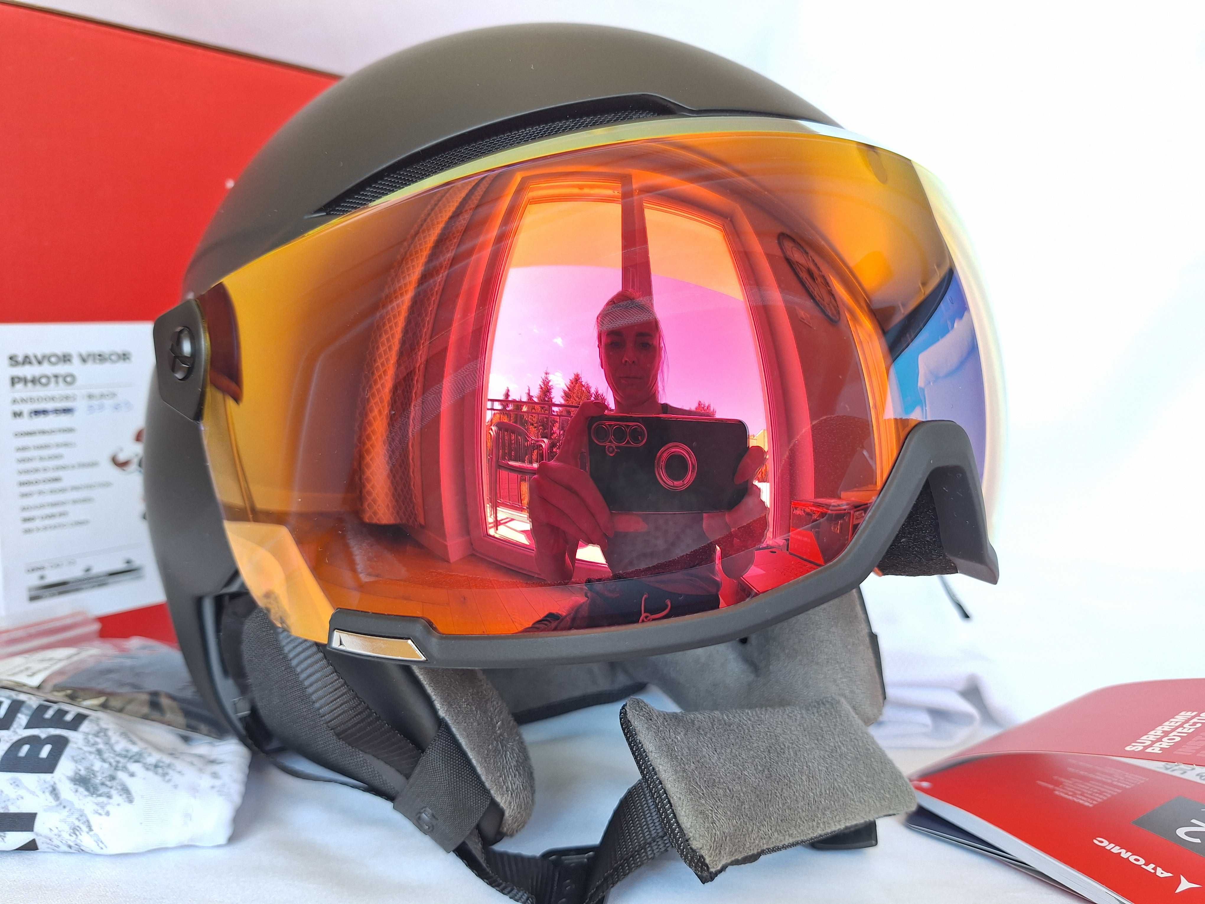 Kask narciarski Atomic Savor Visor Photo Black L 59-63cm S1-3