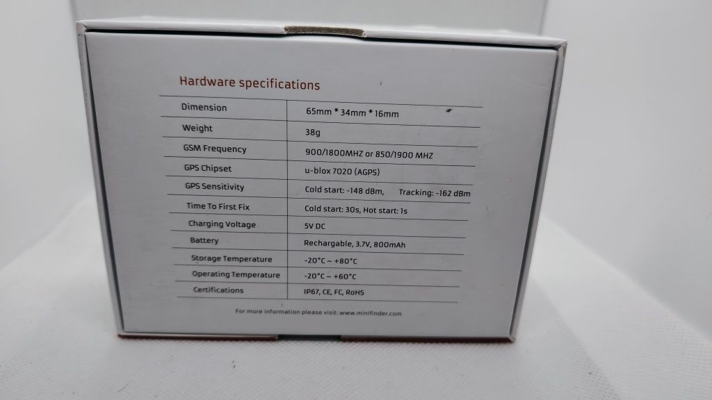 Lokalizator GPS dla zwierząt Minifinder Atto