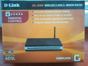 Router modem ADSL2+ D-Link DSL-2640B
