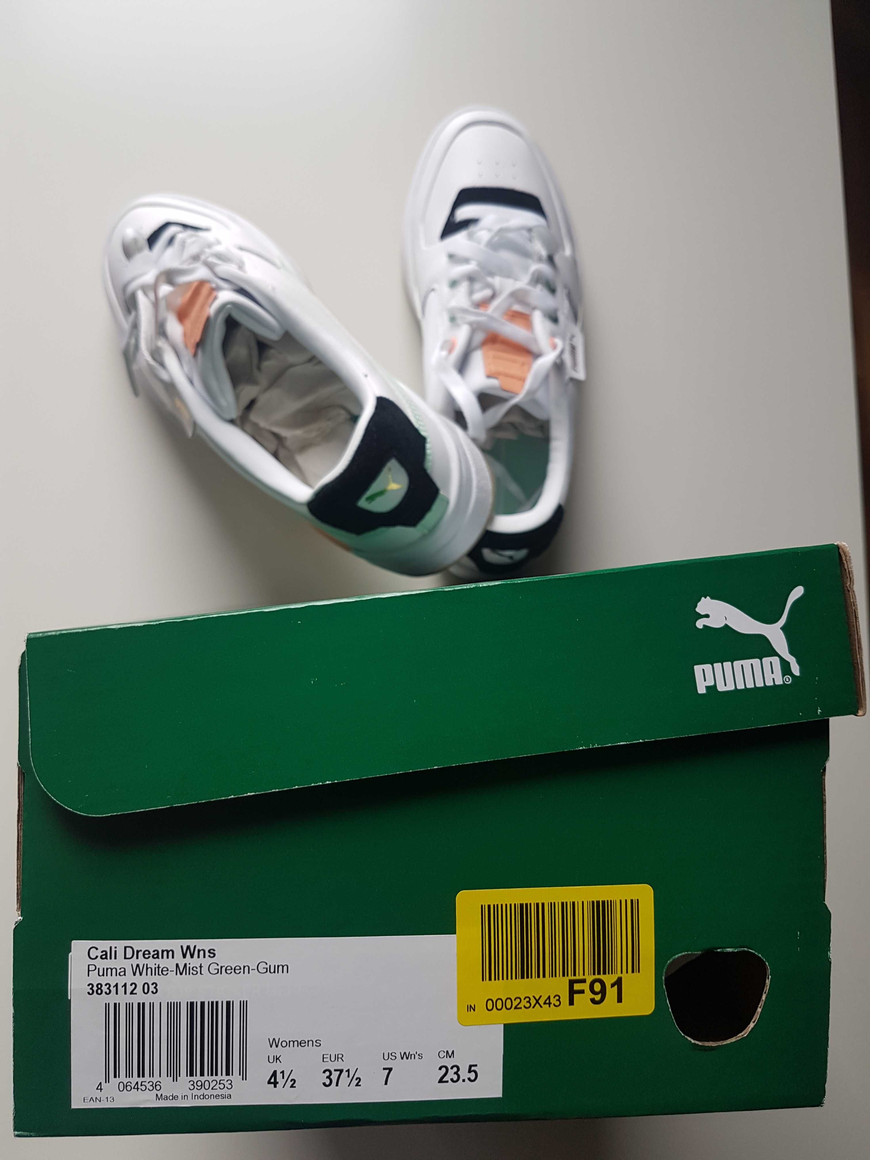 Damskie buty sportowe Puma Cali Dream Biało/Zielone rozmiar 37,5