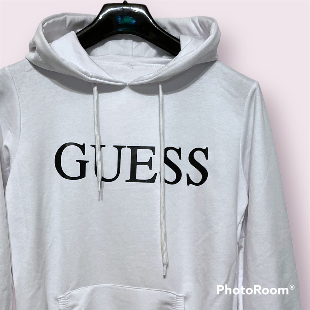 Bluza damska Guess S nowa z kapturem kangurek