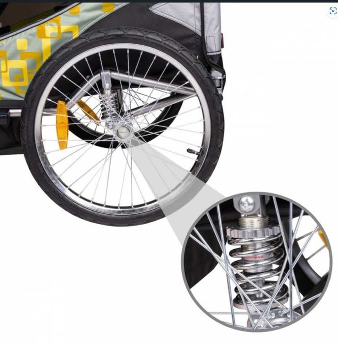 Przyczepka rowerowa 2 osobowa FROGGY