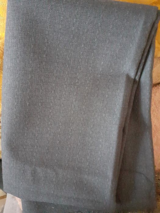 Ткань шерстяная 100% ( 3 куска ) Цвет- серый. На брюки или юбку