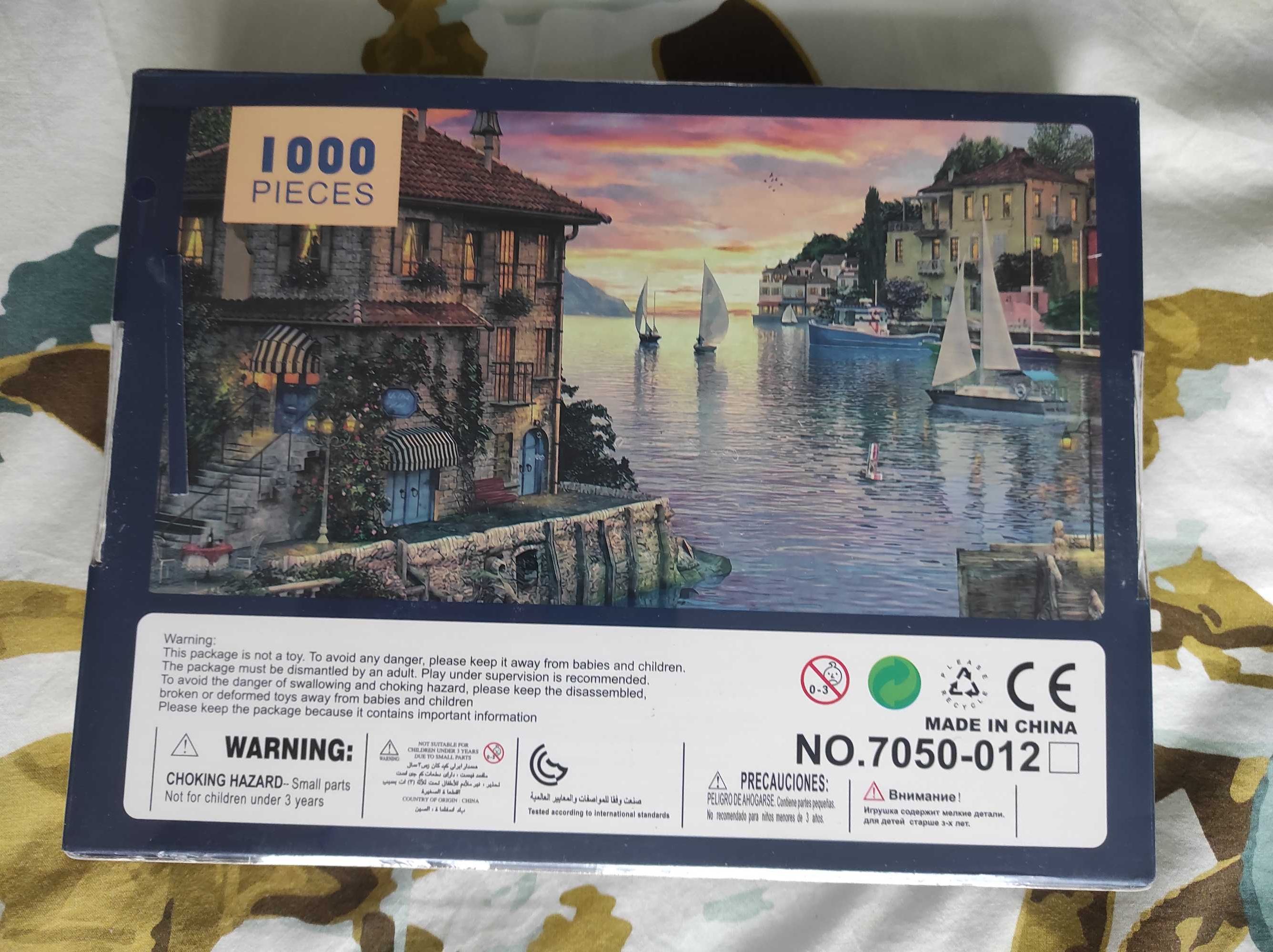 Jigsaw Puzzle NOWE 1000szt, port śródziemnomorski