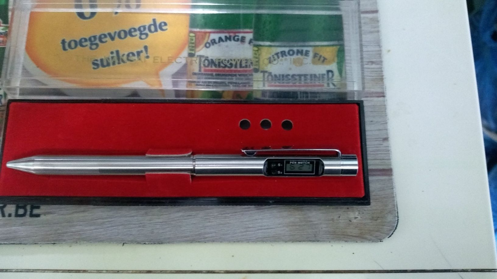 Długopis PRL z zegarkiem