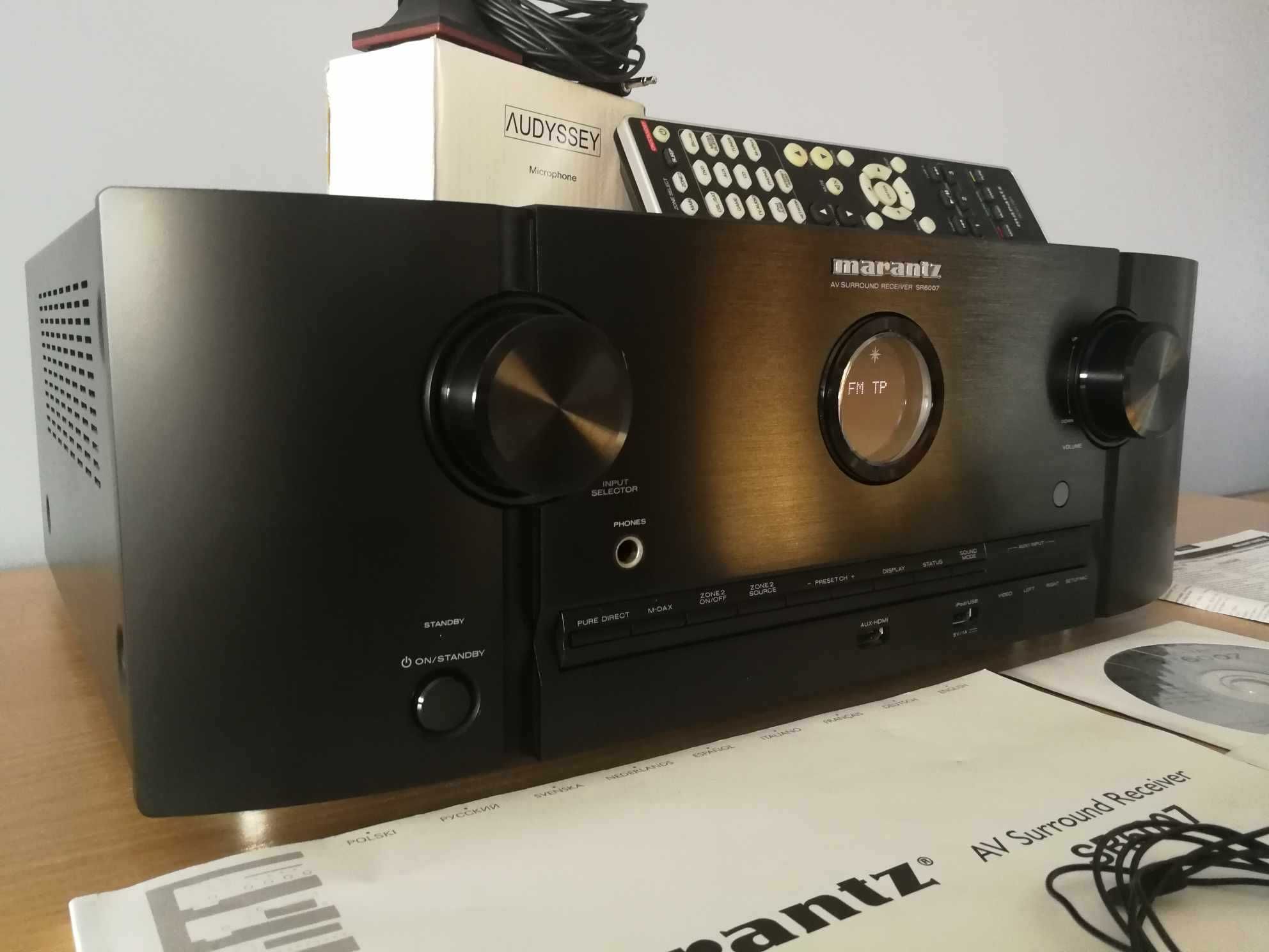 Amplituner Marantz SR6007 7.2 4K HDMI USB Pilot Papiery Jak Nowy !