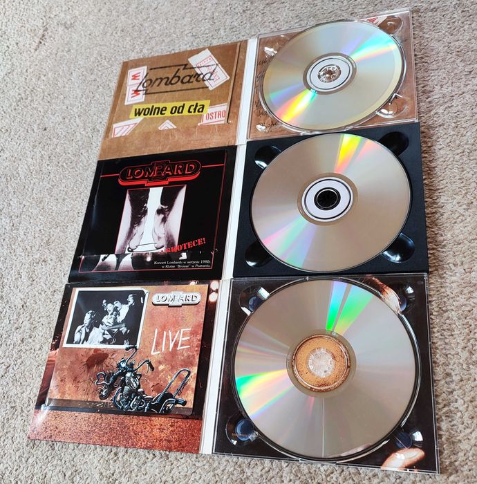 LOMBARD 3xCD stan NM, jak nowe. LIVE, Śmierć Dyskotece, Wolne Od Cła