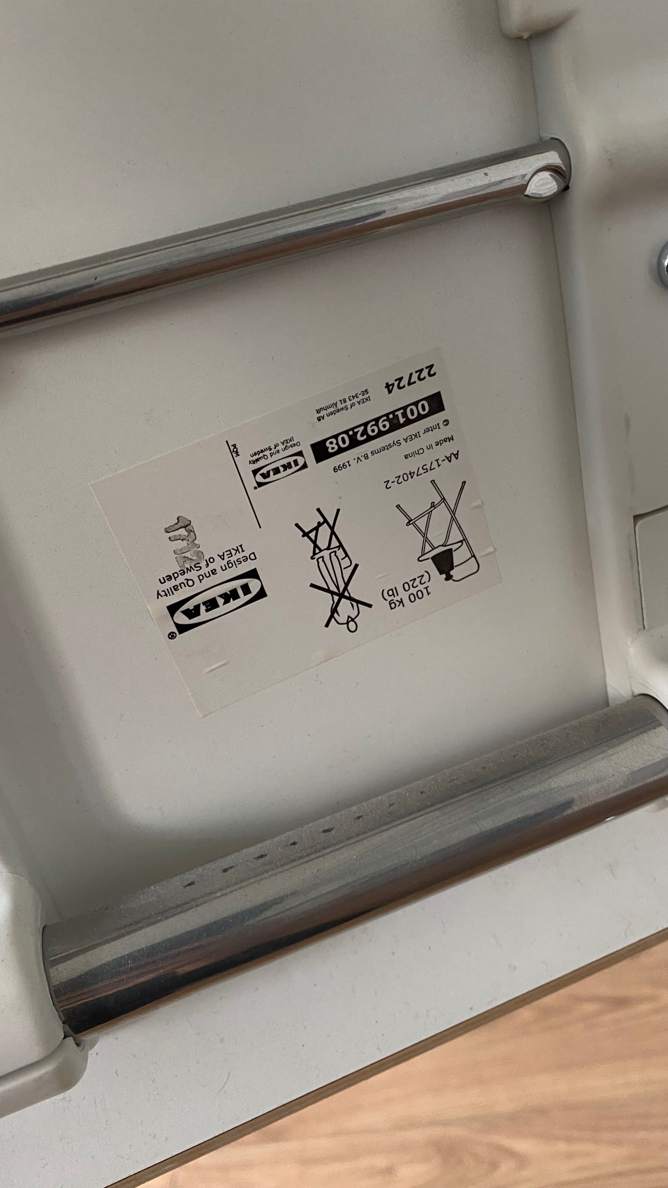 Hoker rozkładany Ikea Franklin biały stał