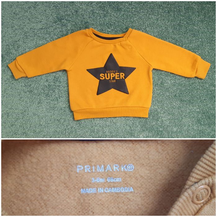 Camisolas / Sweats cardadas 3-6 e 6-9 meses