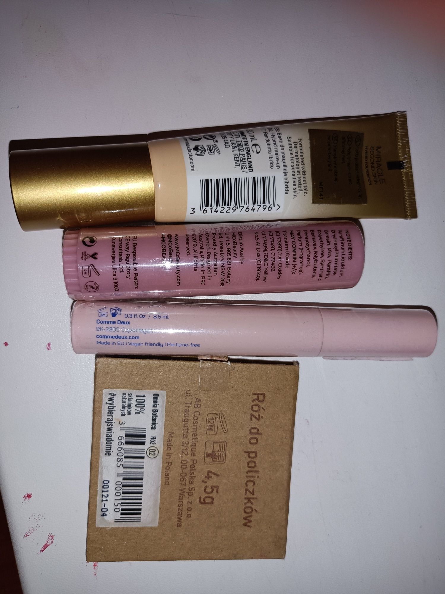 Kosmetyki podkład max factor rozswietlacz tusz