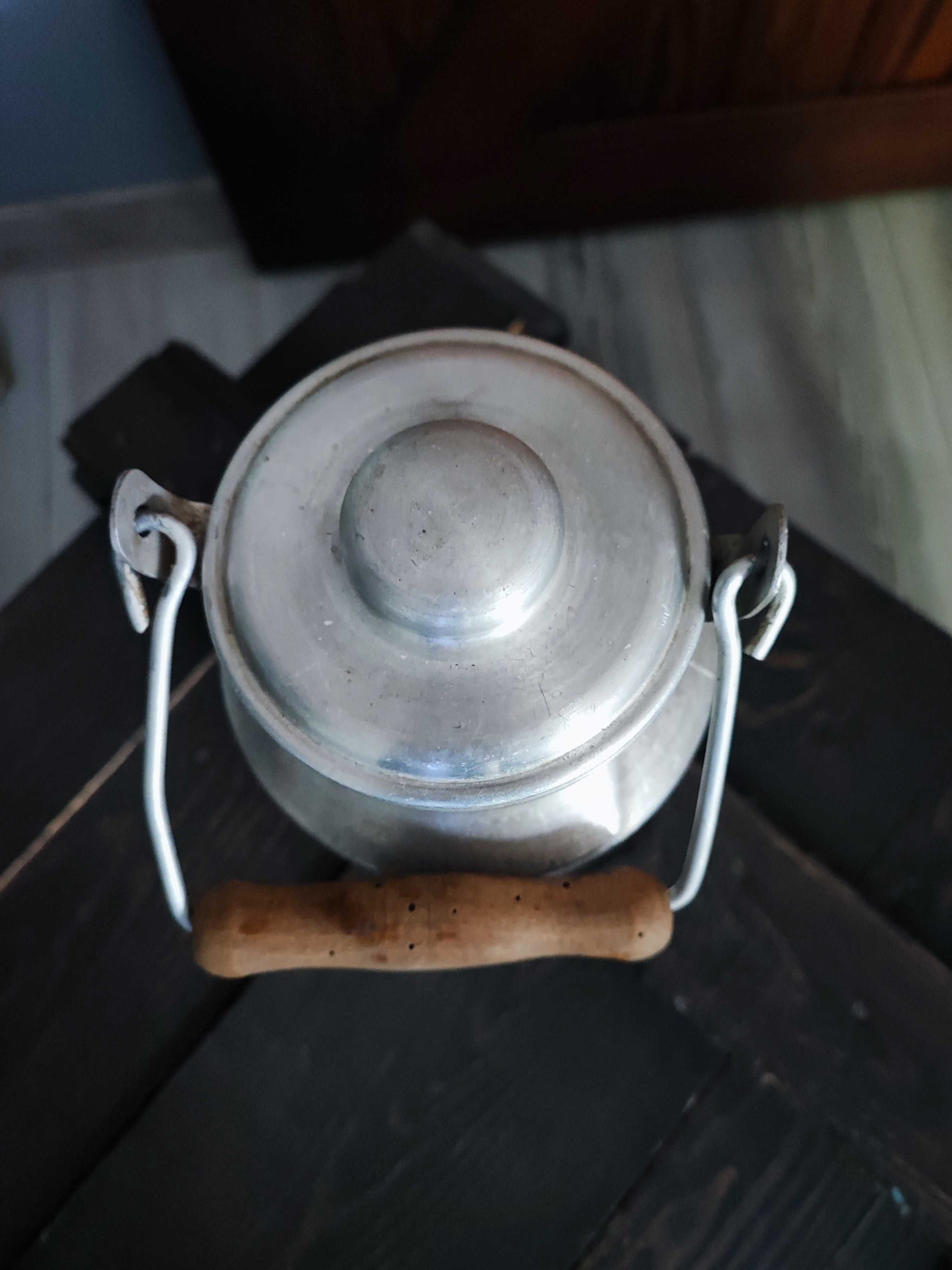 Stara kanka bańka aluminiowa PRL 1,5 l