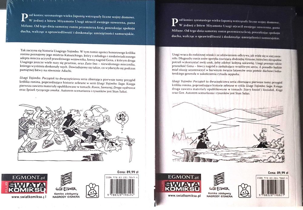 Usagi Yojimbo - Saga. Księga 1-9+ Początek 1-2  Nowy/Folia