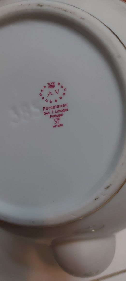 Peça porcelana tipo  limoges