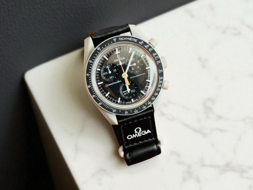 Zegarek Swatch x Omega Mission to the Moon - Czarny - Nowy + Pudełko