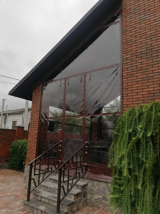 Прозорі штори ПВХ.Тенти.М'які вікна.Гнучкі вікна.Мягкие окна.