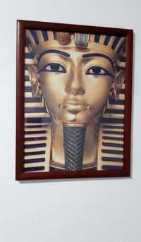 Quadro com moldura de parede Tela pintura tutankhamon Egipto