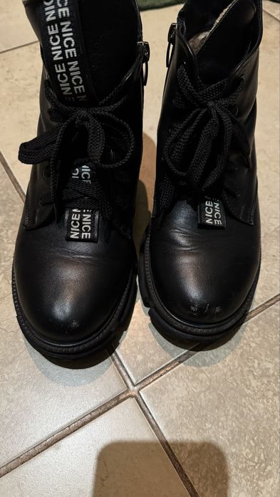 Продам зимові сапоги шкіряні