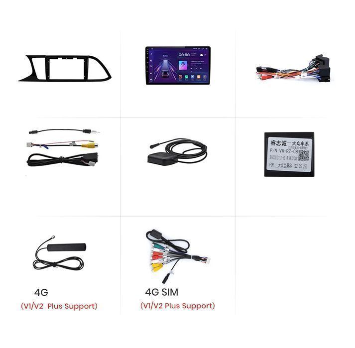 Radio Android V1 Plus do Seat Leon MK3 od 2012 - 2020, 2GB 32GB