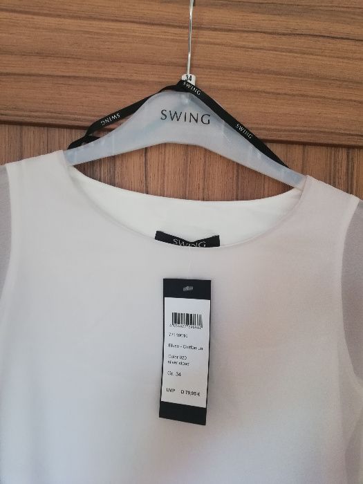 Sukienka Swing r. 34 *nowa* szyfonowa