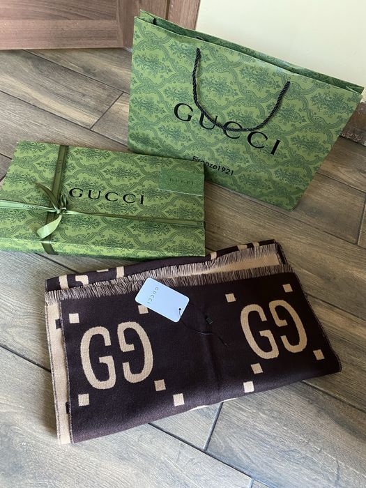 Шарф Gucci premium люкс кашемір