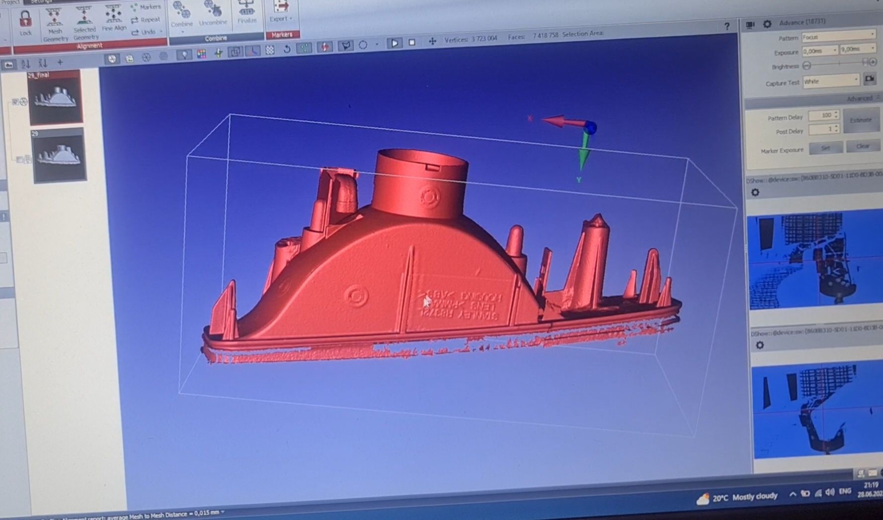 3d сканер для сканування