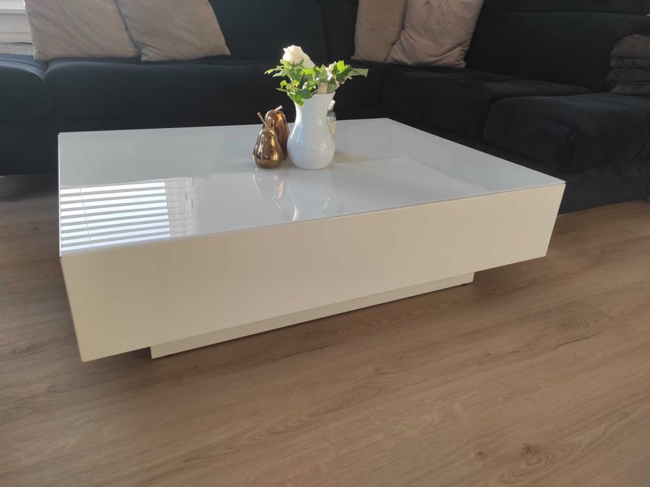 Stolik kawowy biały połysk