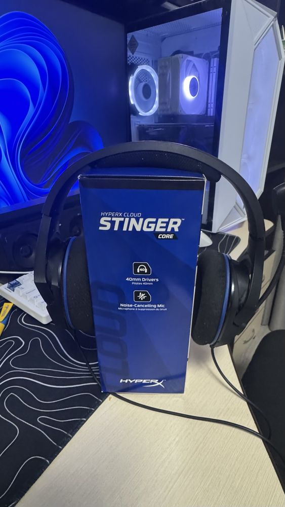 Навушники дротові hyperx stinger б/у