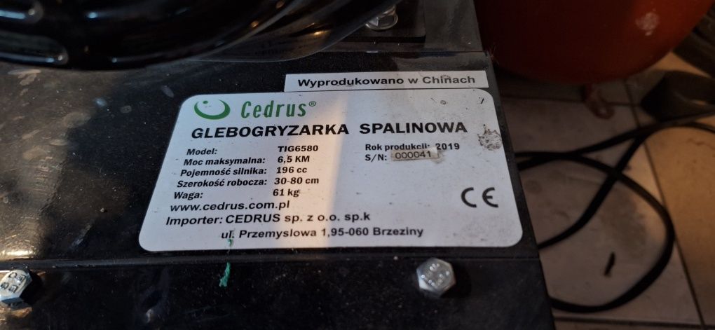 Glebogryzarka Cedrus + pług