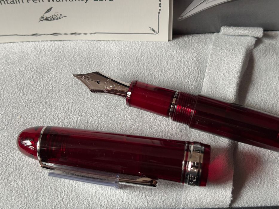 Pióro wieczne Platinum #3776 Bourgogne Rhodium „M” +atr.