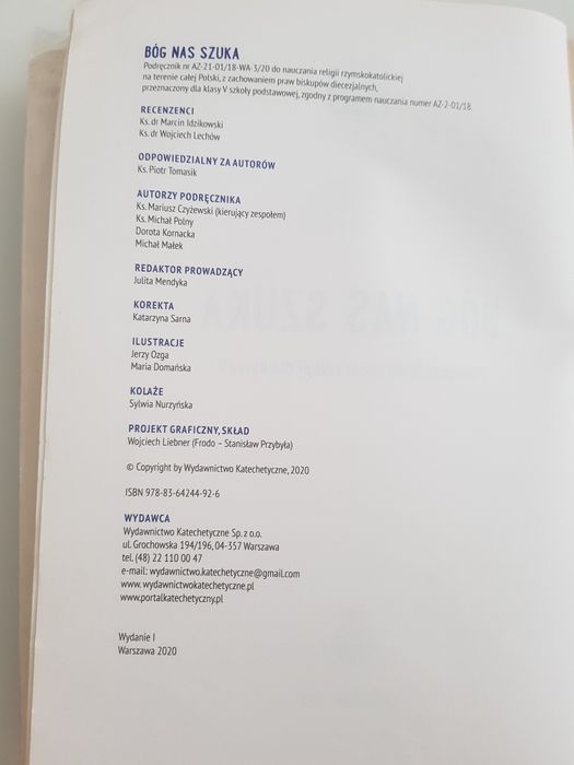 Bóg nas szuka - podręcznik
