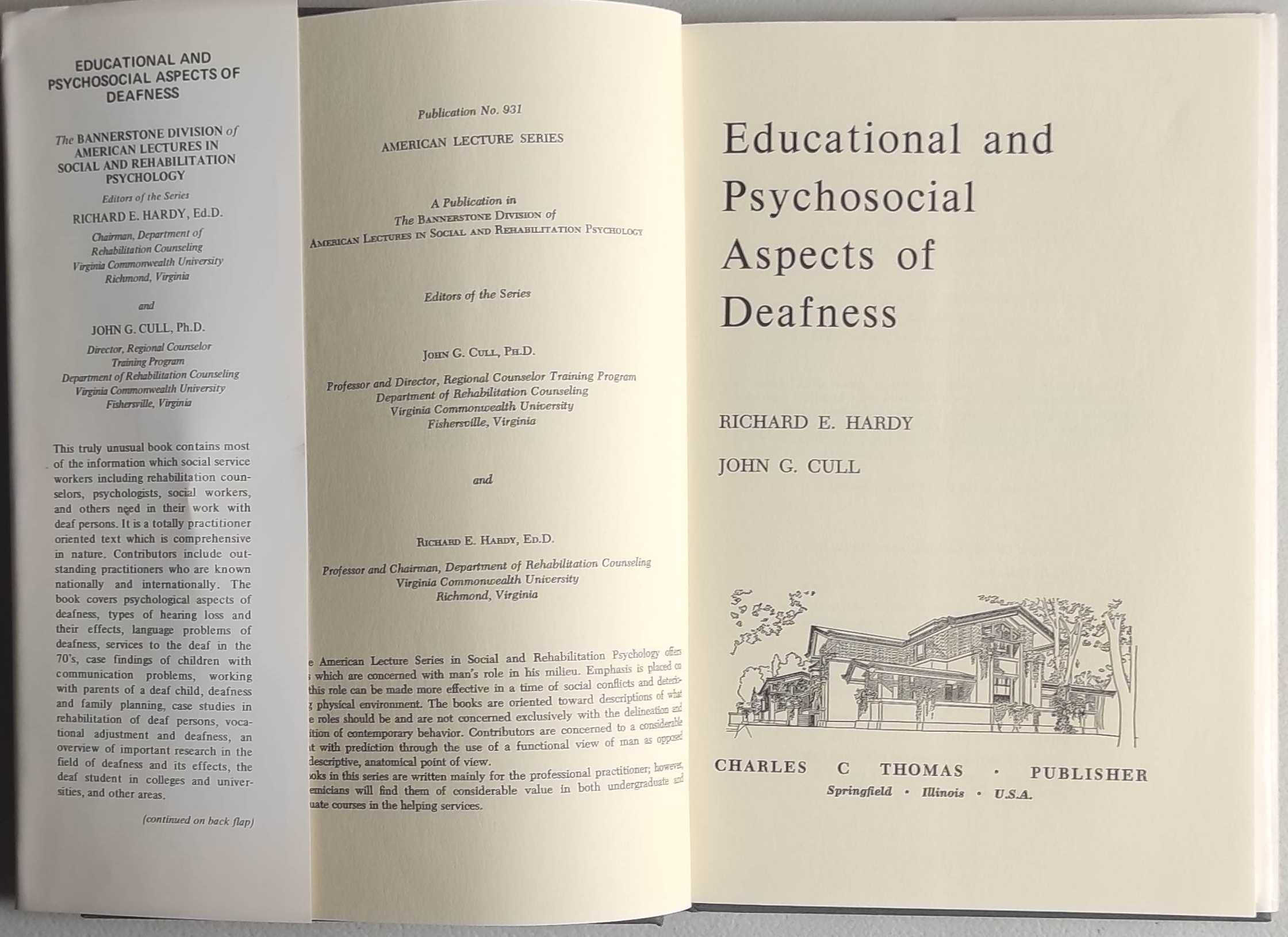 Livro- Educational and Psychosocial Aspects of Deafness