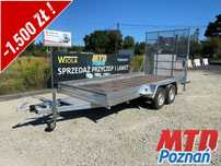 Niewiadów K4535 450X190X18 DMC 3,5T R14C Z RAMPĄ NAJAZDOWĄ 2M! DO PRZEWOZU MASZYN I POJAZDÓW 2 OSIOWA RATY | LEASING  Przyczepa laweta pod minikoparki 450x190x18 cm DMC 3500 KG MOCNA!