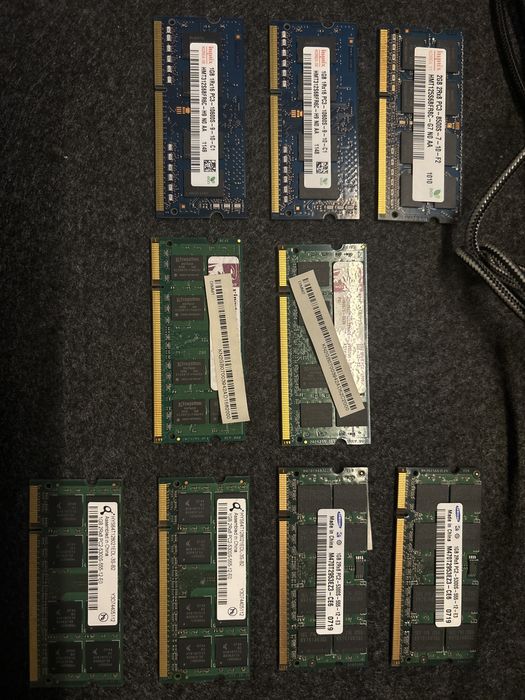 Memorias RAM para portateis
