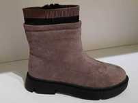 botki wiosenno-jesienne SOCKS kolor TAUPE  r  32, 33, 34 wyprzedaz