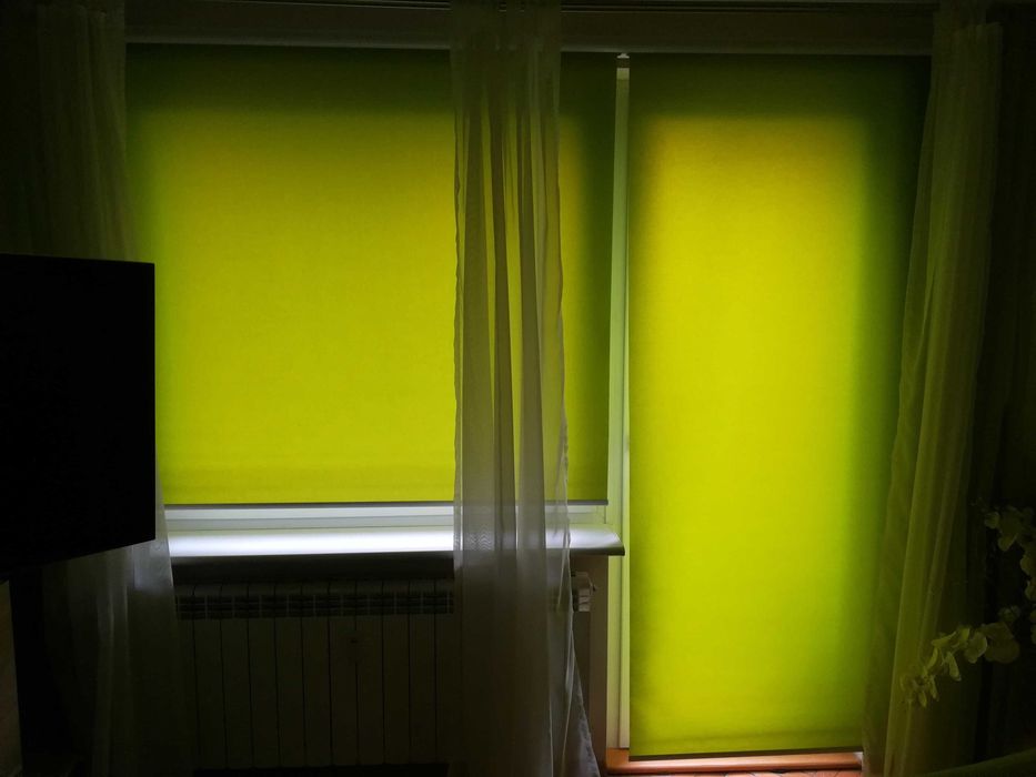 ROLETA MATERIAŁOWA okienna balkonowa kaseta OKNO+DRZWI szeroka zielona