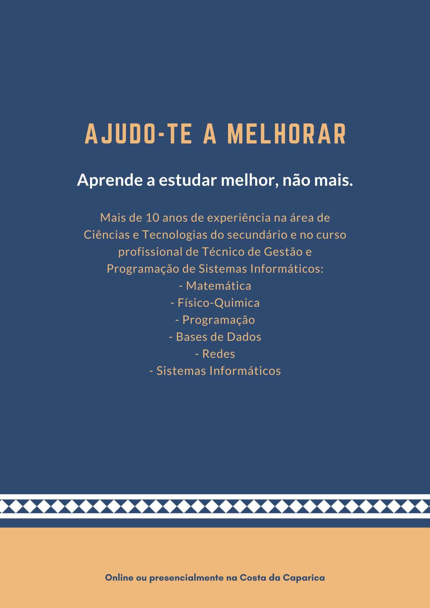 Explicações Online ou Presencial