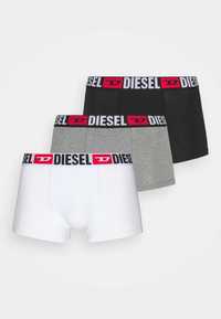 Diesel 3 PACK - Panty bokserki S białe czarne / szare