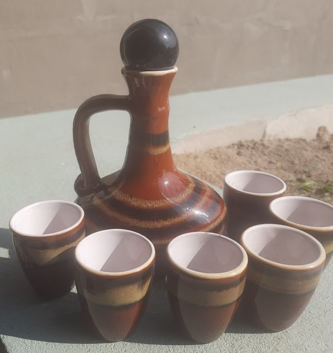 Графинчик и стопочки, керамика