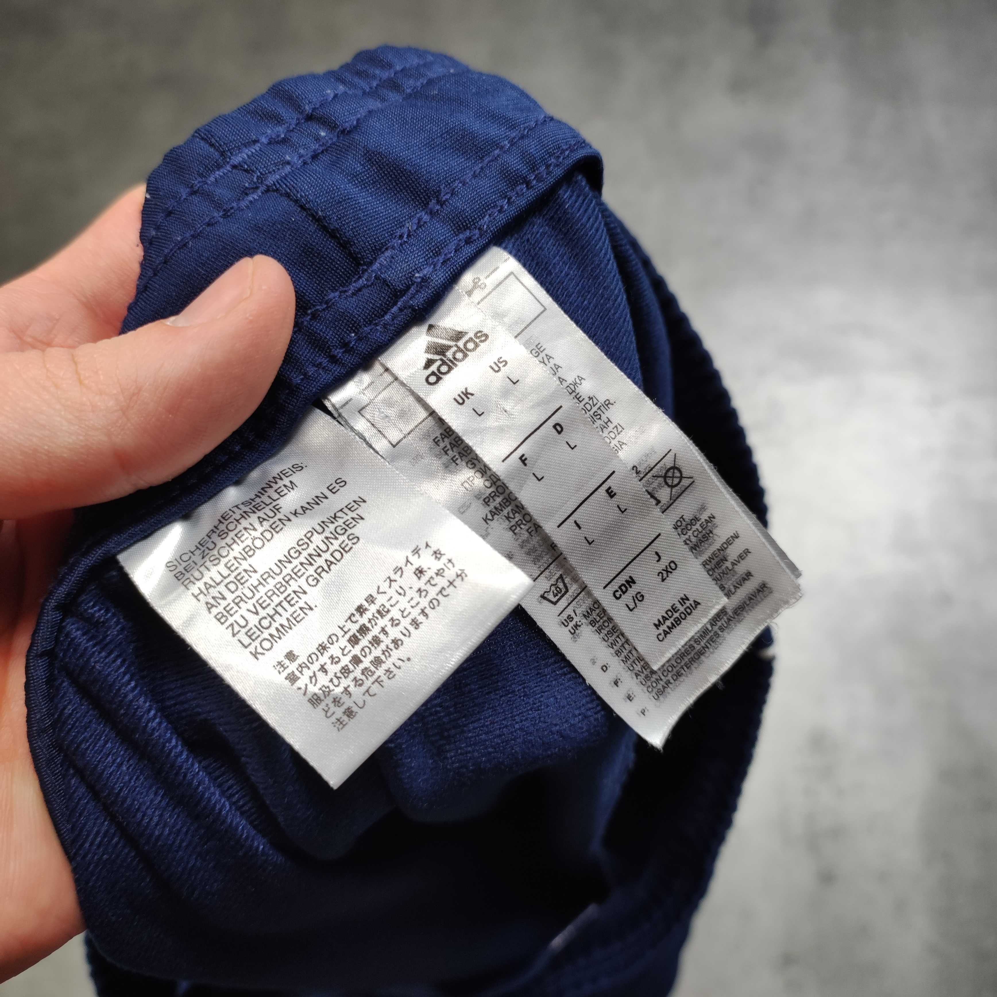 MĘSKIE Dresy Sportowe Dresowe Spodnie Lampas Adidas Logo Clima Jogger