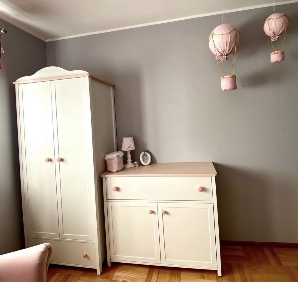 Meble luna komoda dziewczęca dla dziewczynki