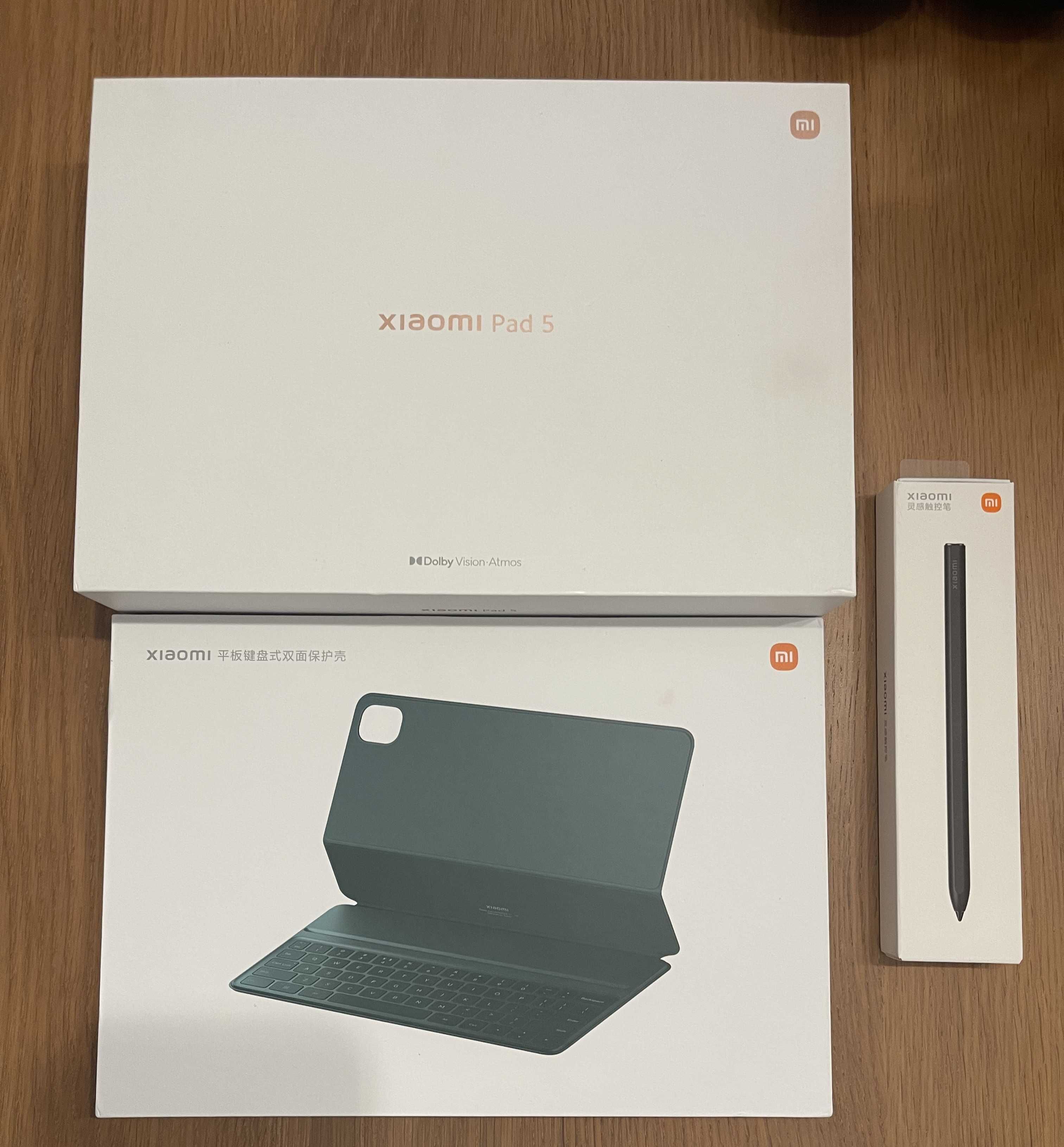 Tablet Xiaomi Pad 5 (256Gb) + Smart Pen + Case c/ Teclado + Flip Case