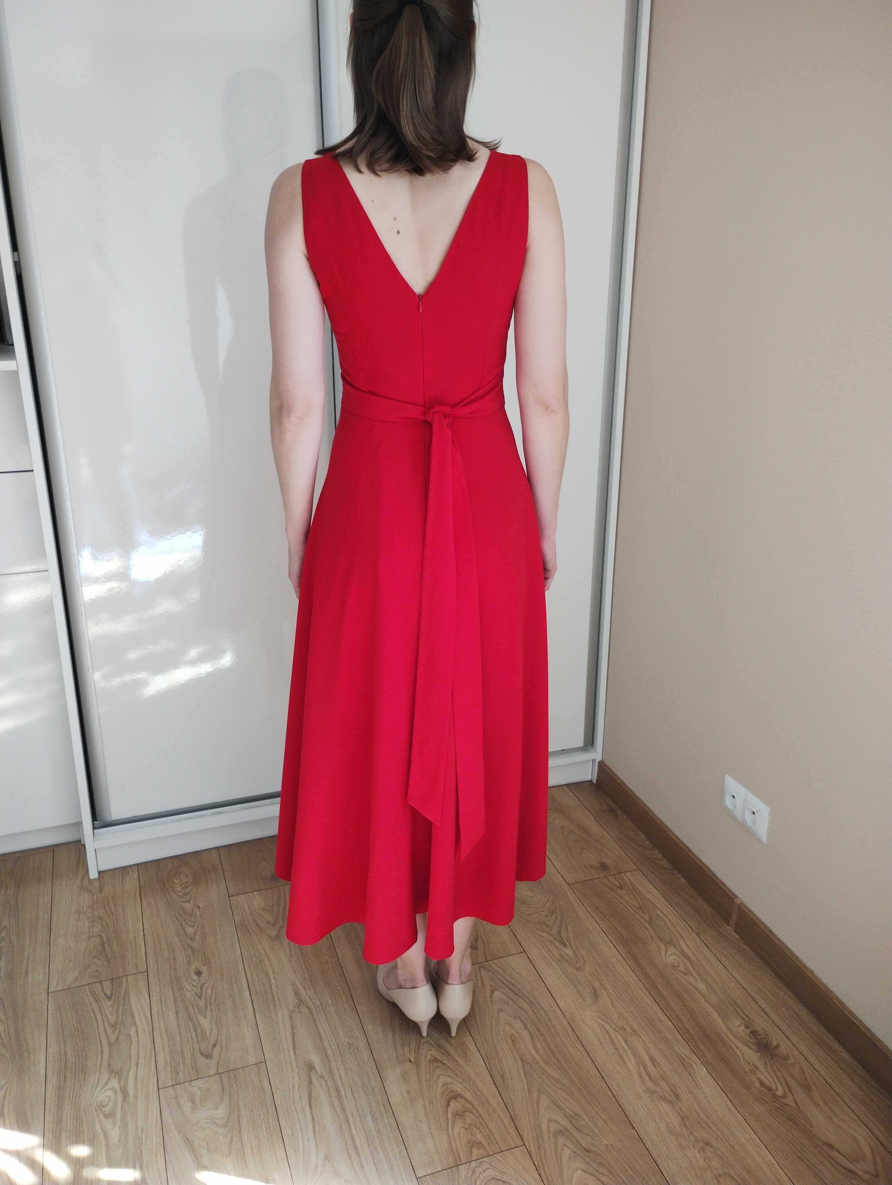 Sukienka czerwona 38, wesele komunia hiszpanka