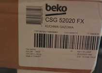 Kuchnia gazowa srebrna beko CSG52020FX