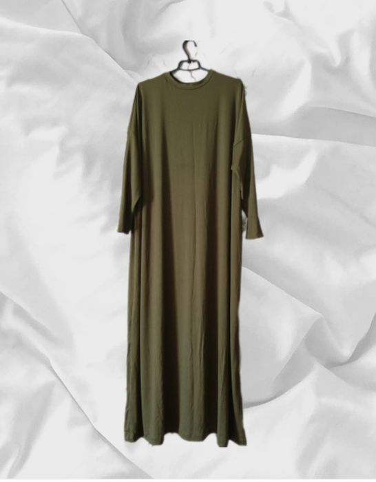 Платье в пол,Абайя цвет хаки