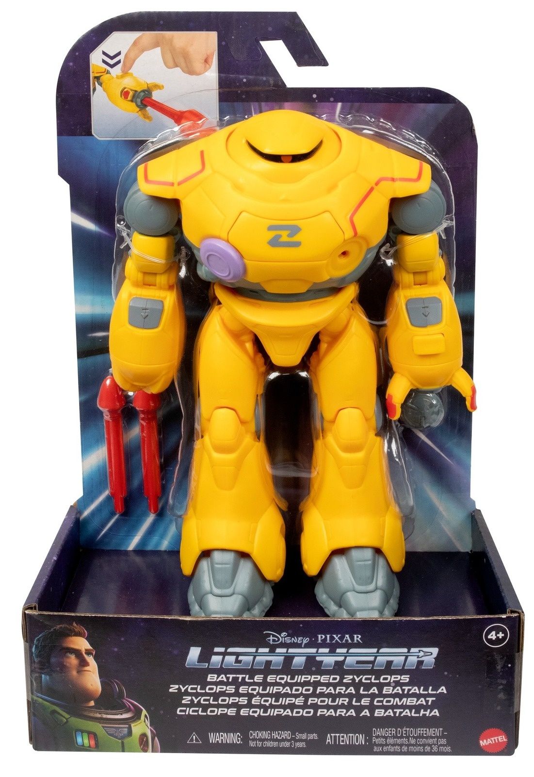 Mattel Disney Lightyear Buzz Astral Figurka Cyklop + akcesoria 
Figurk