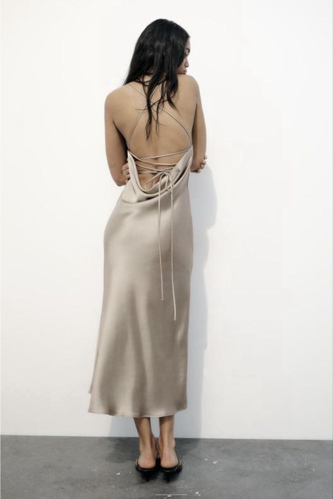 Сатинова сукня Zara, xs-s