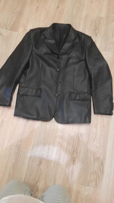 Кожаний піджак XL