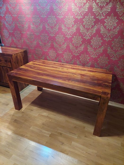 Komplet mebli Stół krzesła Stół Palisander z litego drewna + 4 krzes