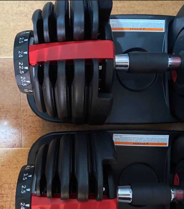 Гантелі регульована вага до 24 кг Гантеля гантель з підставкою